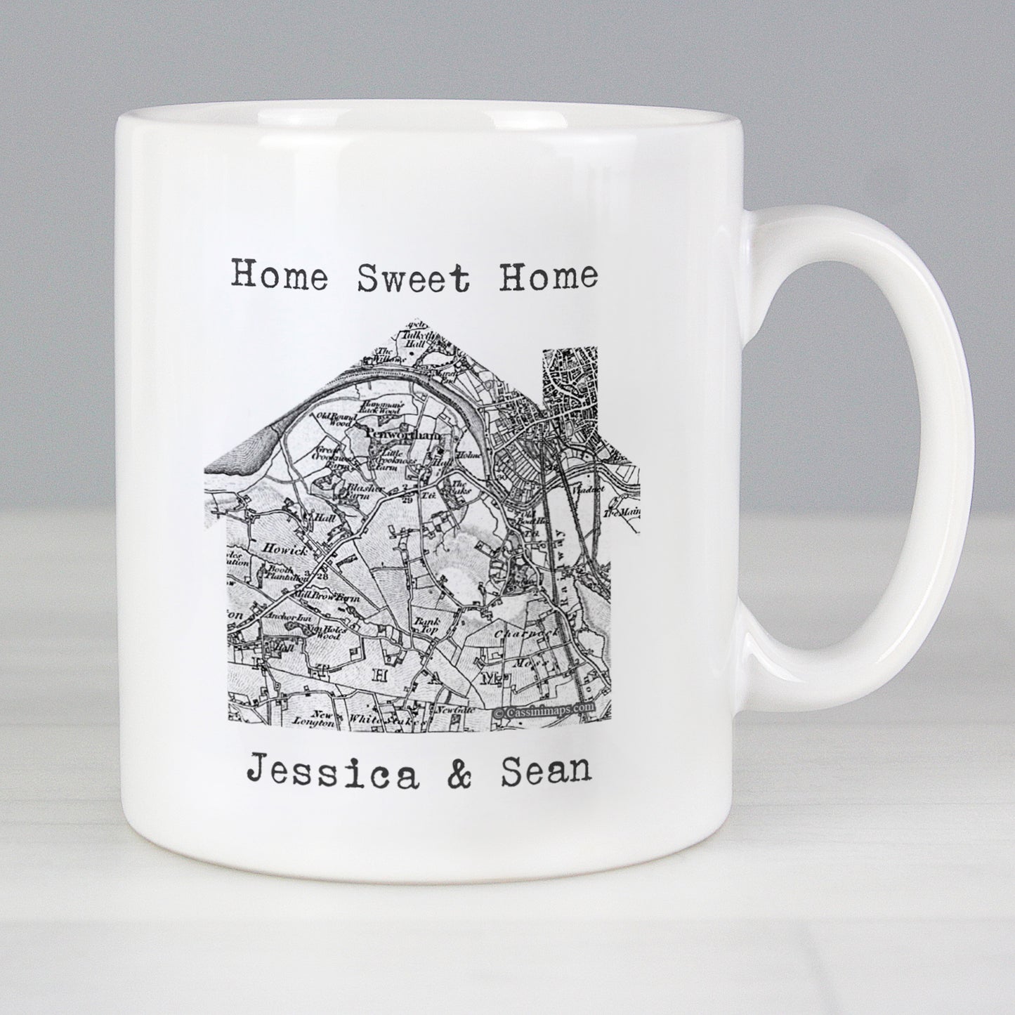 Personalised 1805 - 1874 Old Series Map Home Mug - MK&JD Gifts