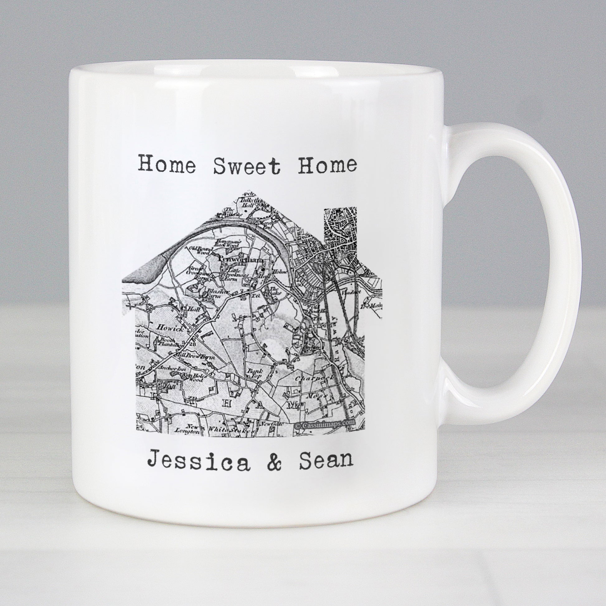 Personalised 1805 - 1874 Old Series Map Home Mug - MK&JD Gifts