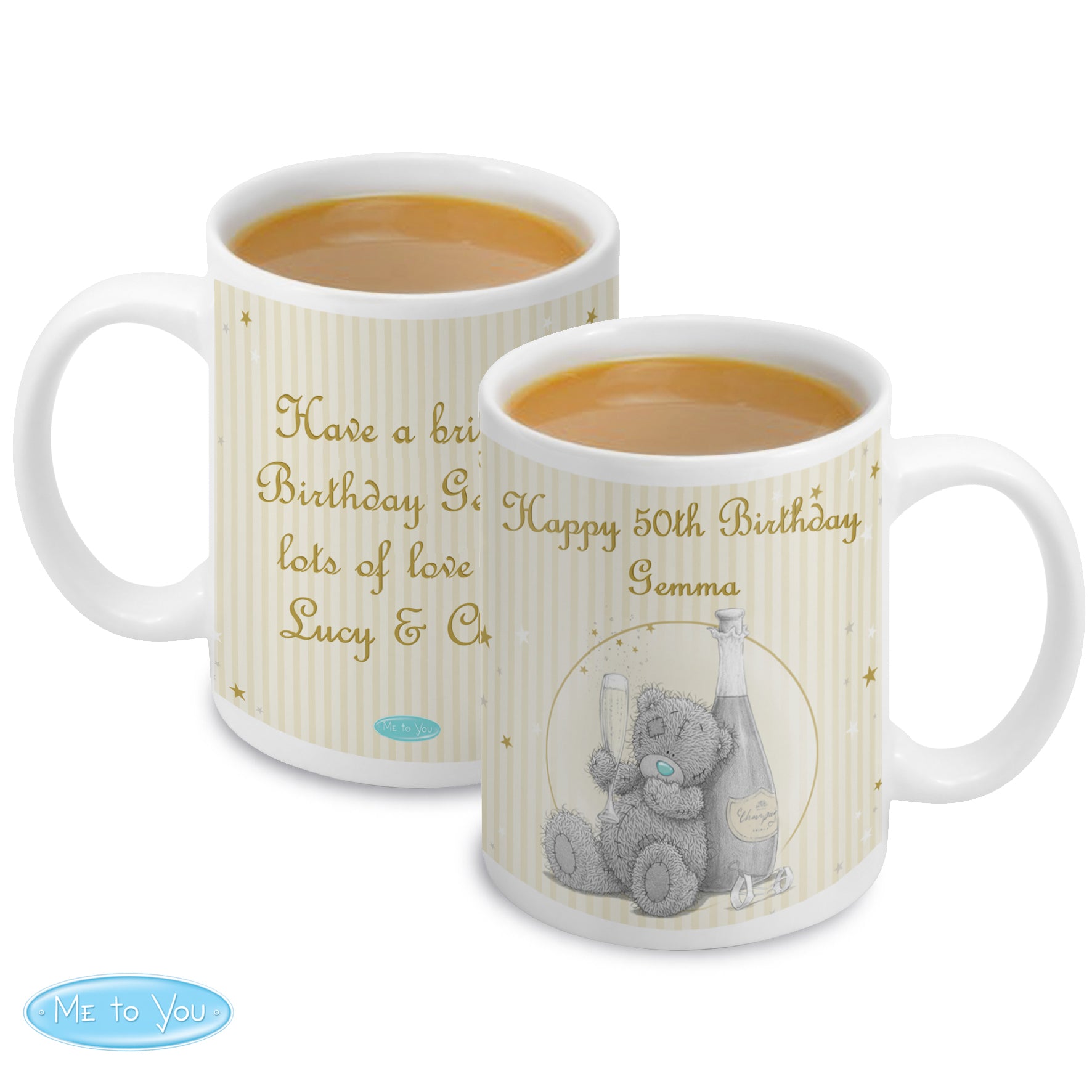 Personalised Me To You Gold Stars Mug - MK&JD Gifts