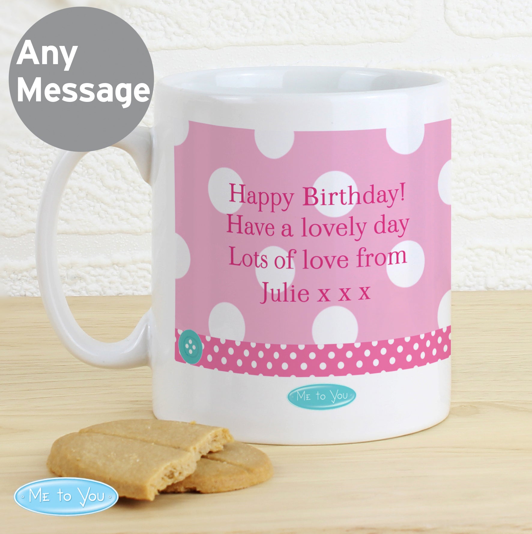Personalised Me To You Birthday Big Age Female Mug - MK&JD Gifts