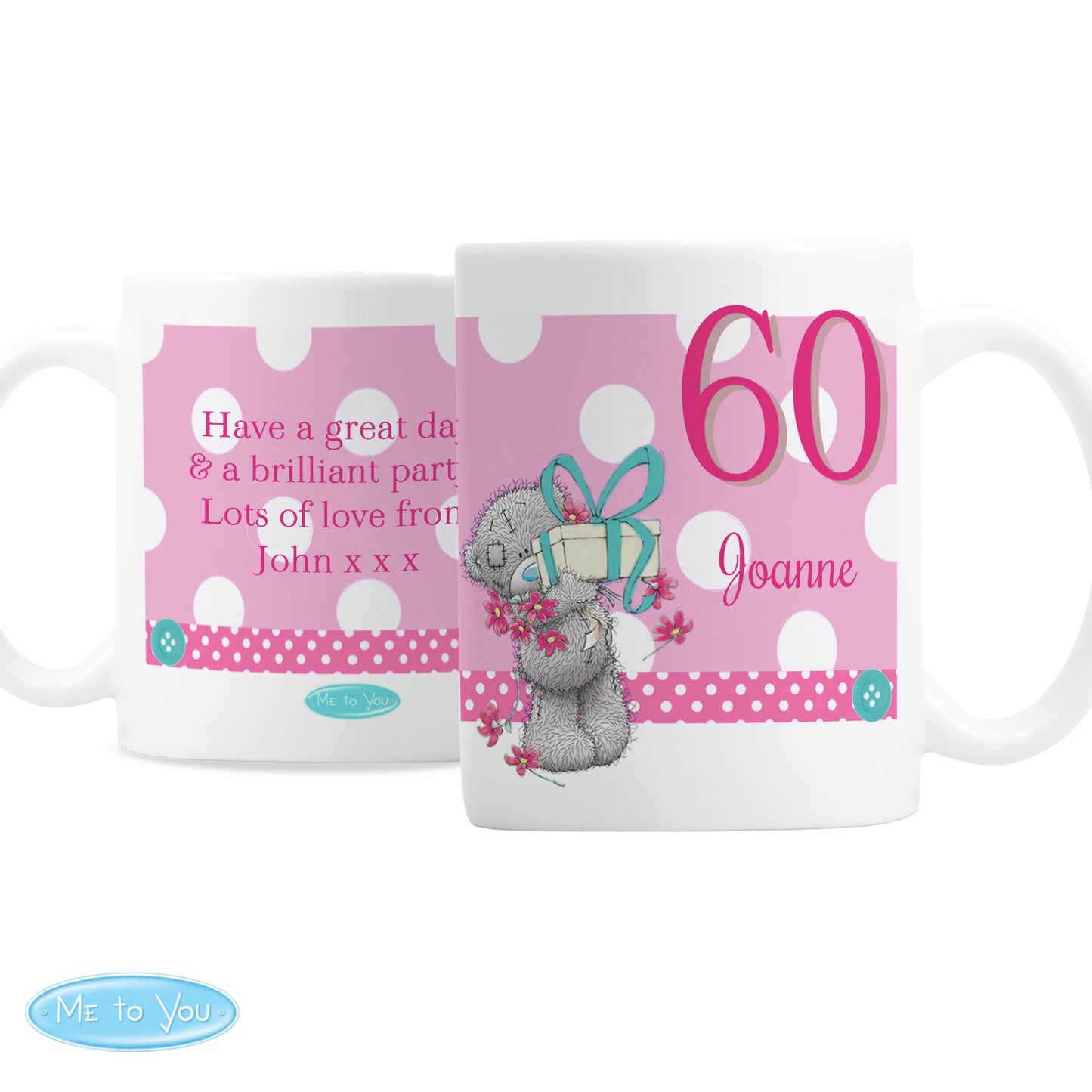 Personalised Me To You Birthday Big Age Female Mug - MK&JD Gifts