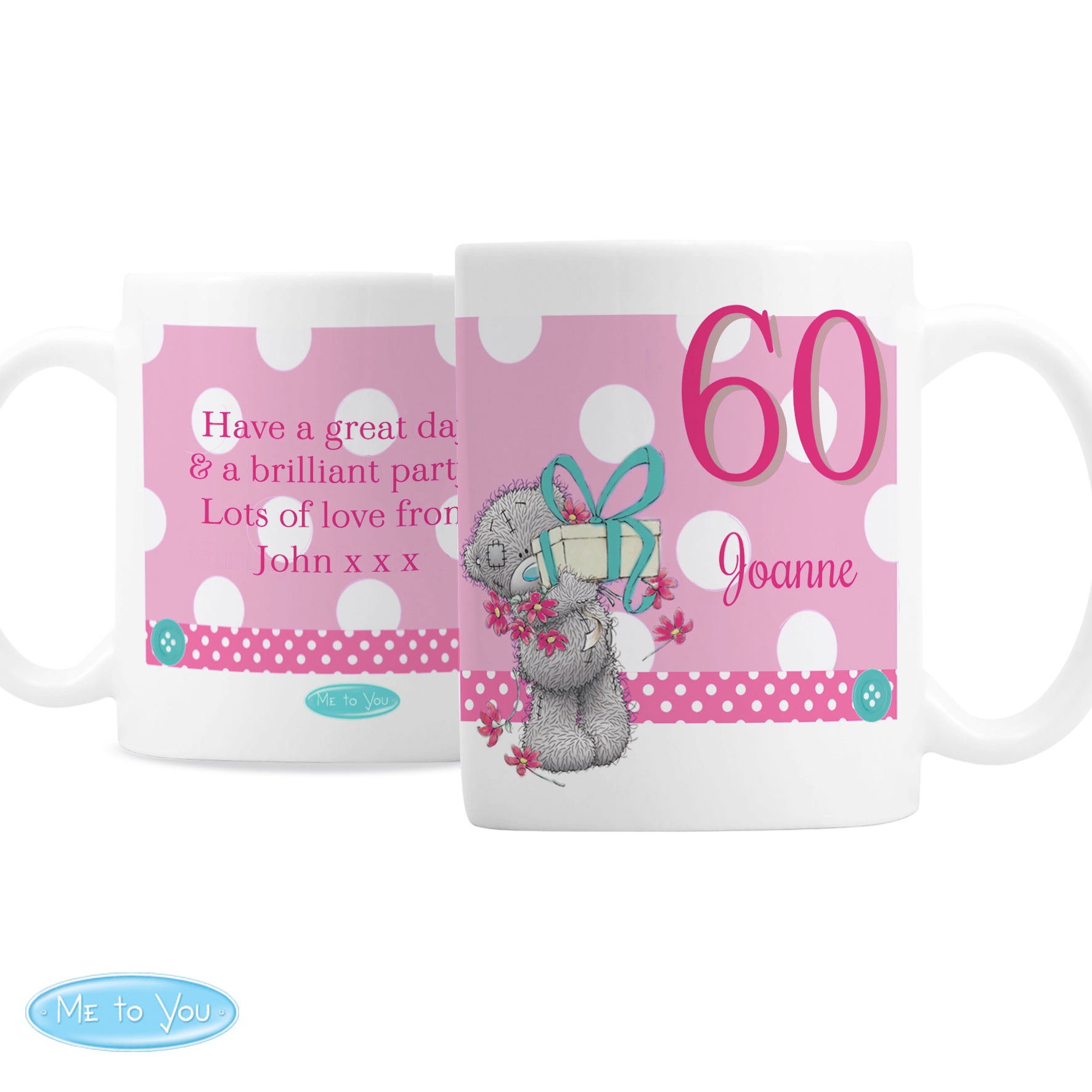 Personalised Me To You Birthday Big Age Female Mug - MK&JD Gifts