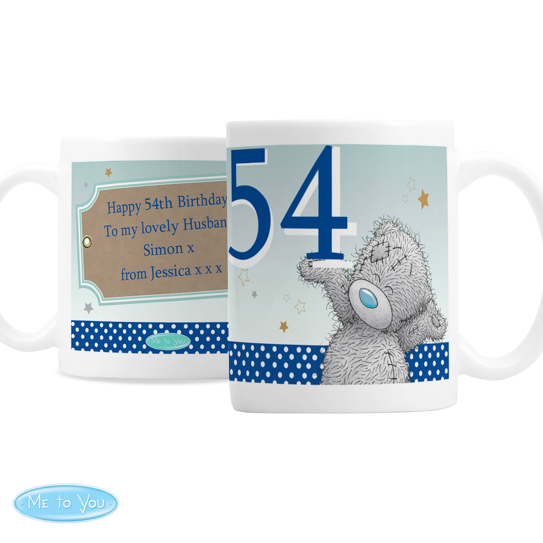 Personalised Me To You Birthday Big Age Male Mug - MK&JD Gifts