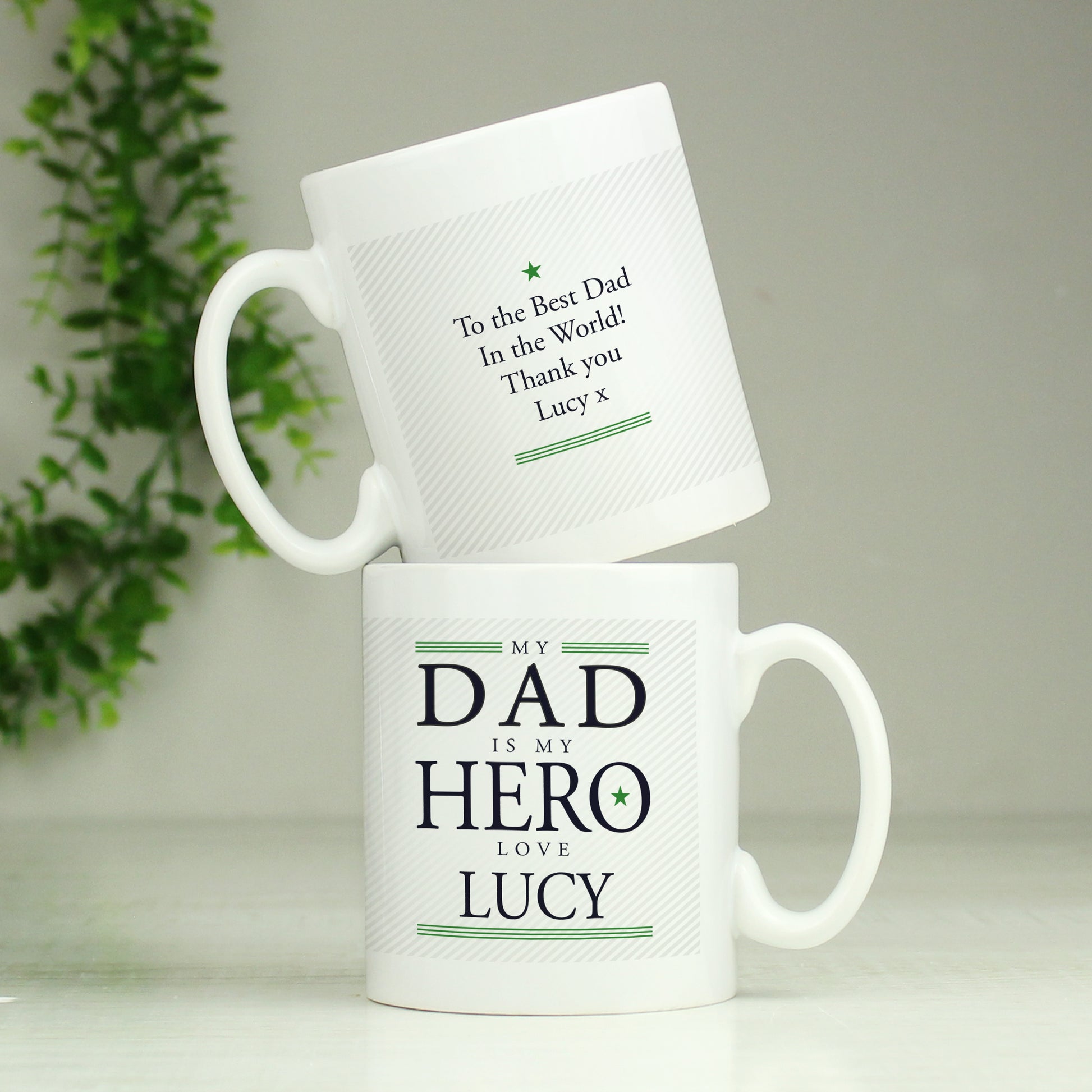 Personalised My Dad is My Hero Mug - MK&JD Gifts