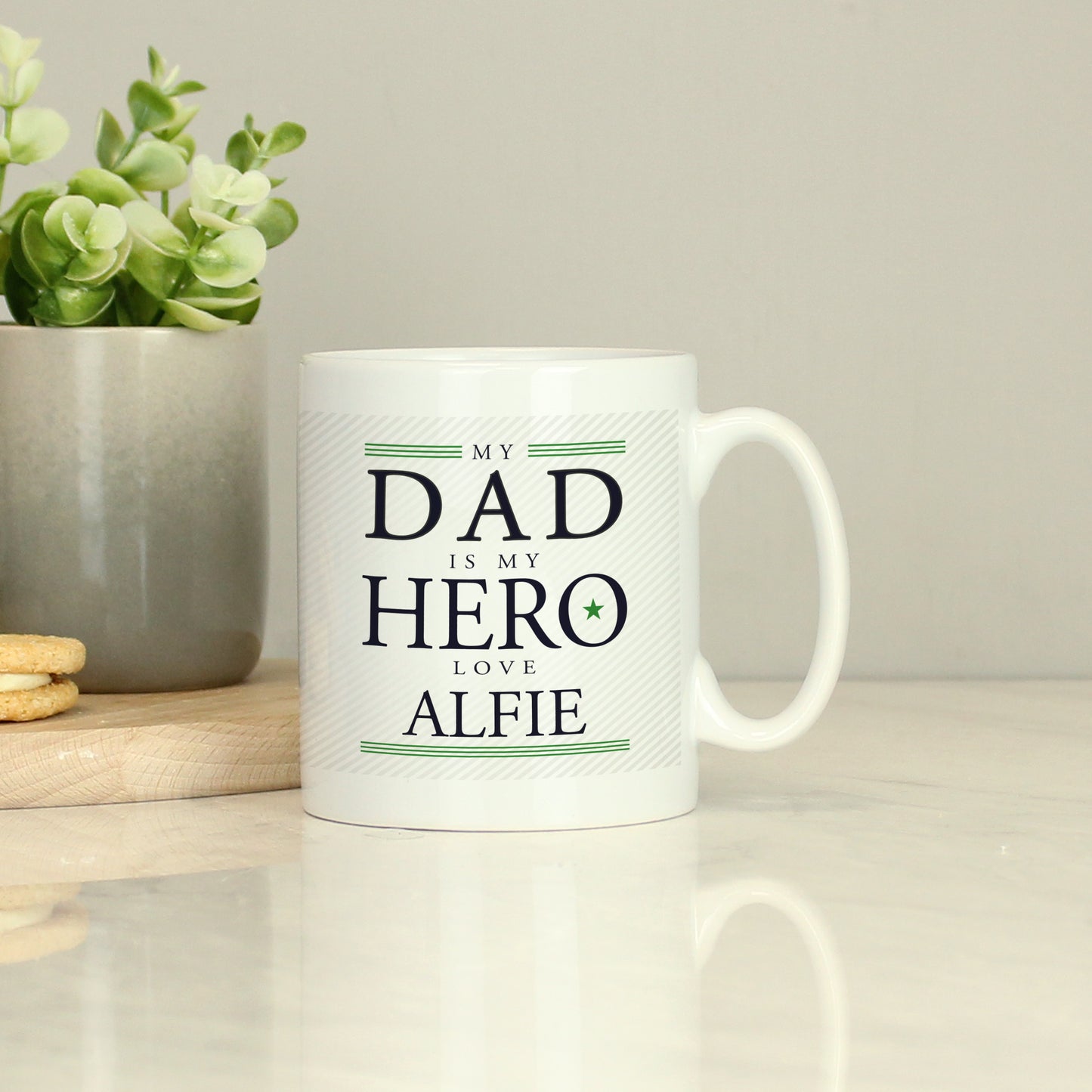 Personalised My Dad is My Hero Mug - MK&JD Gifts