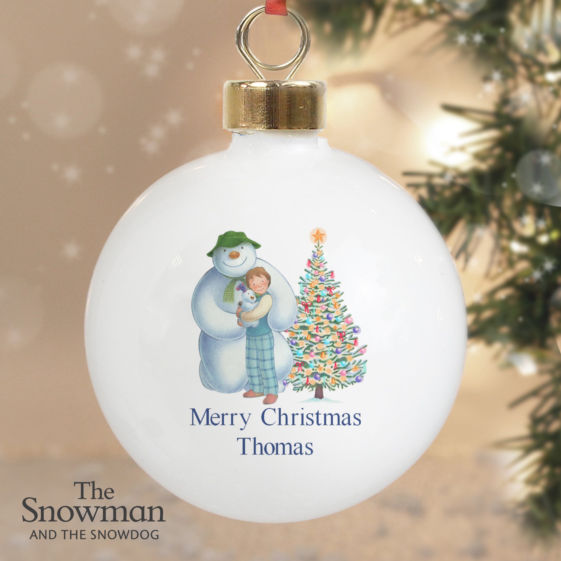 Personalised The Snowman and the Snowdog Friends Bauble - MK&JD Gifts