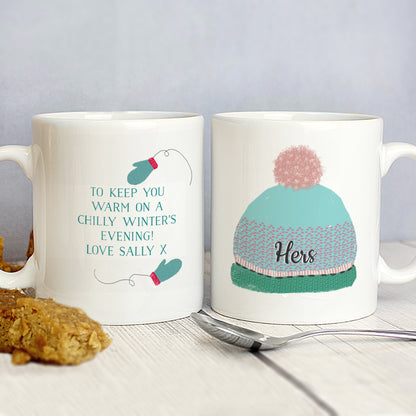 Personalised Woolly Hats Mug Set - MK&JD Gifts