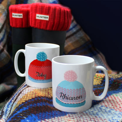 Personalised Woolly Hats Mug Set - MK&JD Gifts