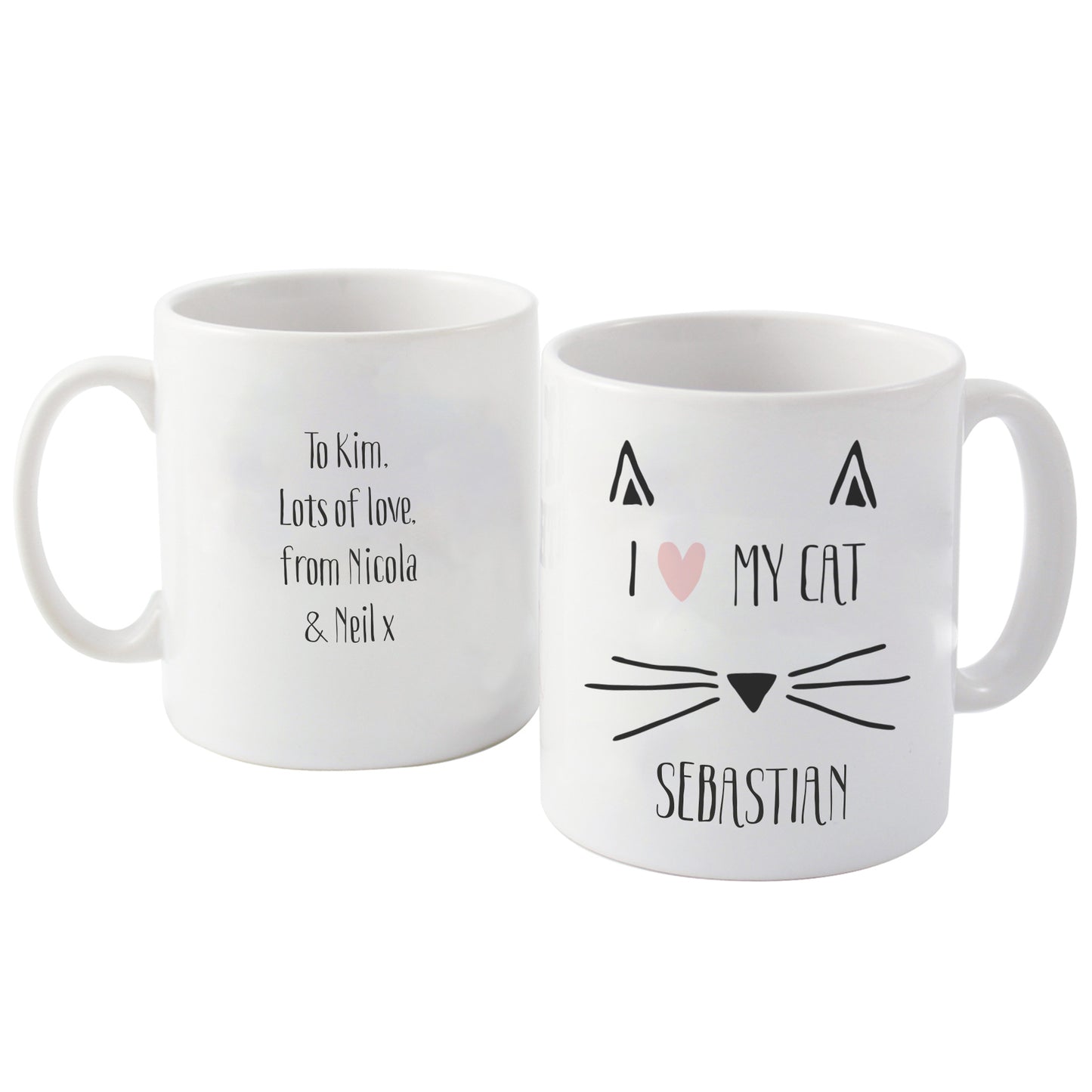 Personalised Cat Features Mug - MK&JD Gifts