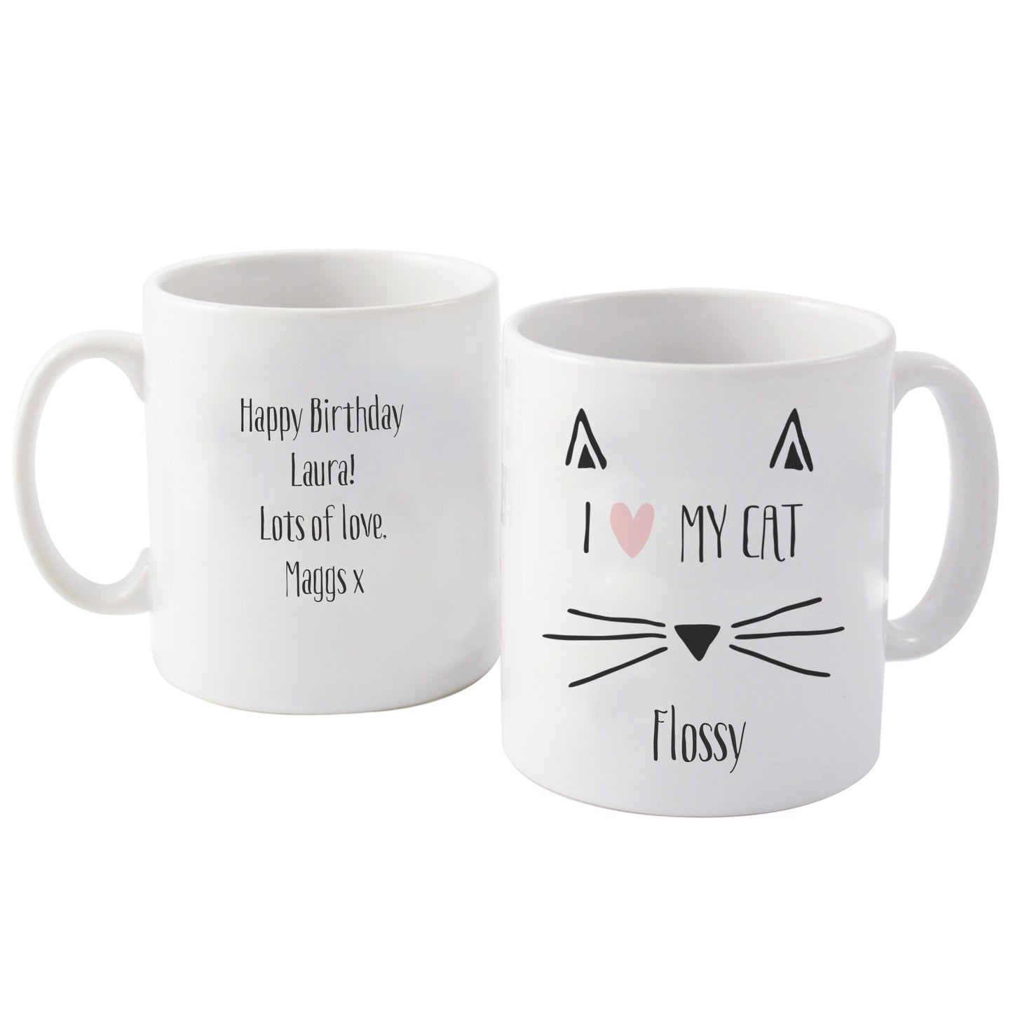 Personalised Cat Features Mug - MK&JD Gifts
