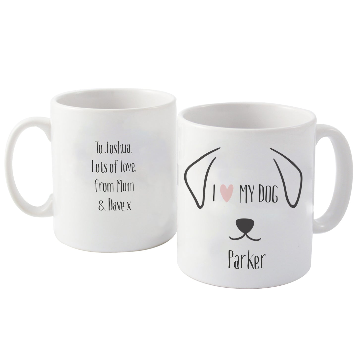 Personalised Dog Features Mug - MK&JD Gifts