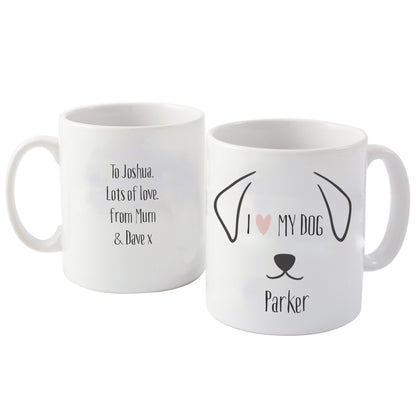 Personalised Dog Features Mug - MK&JD Gifts