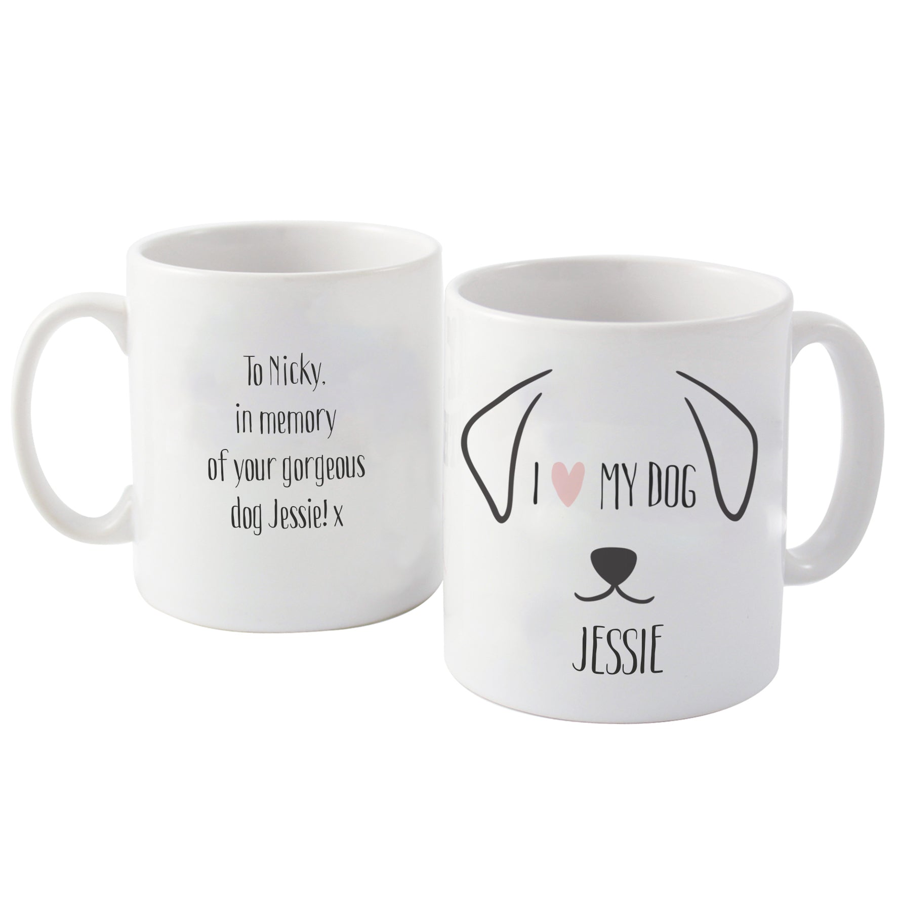 Personalised Dog Features Mug - MK&JD Gifts