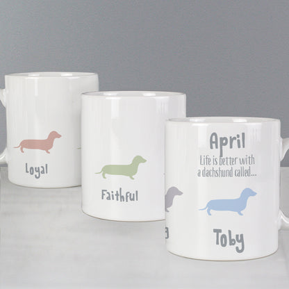 Personalised Dachshund Dog Breed Mug - MK&JD Gifts