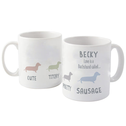 Personalised Dachshund Dog Breed Mug - MK&JD Gifts