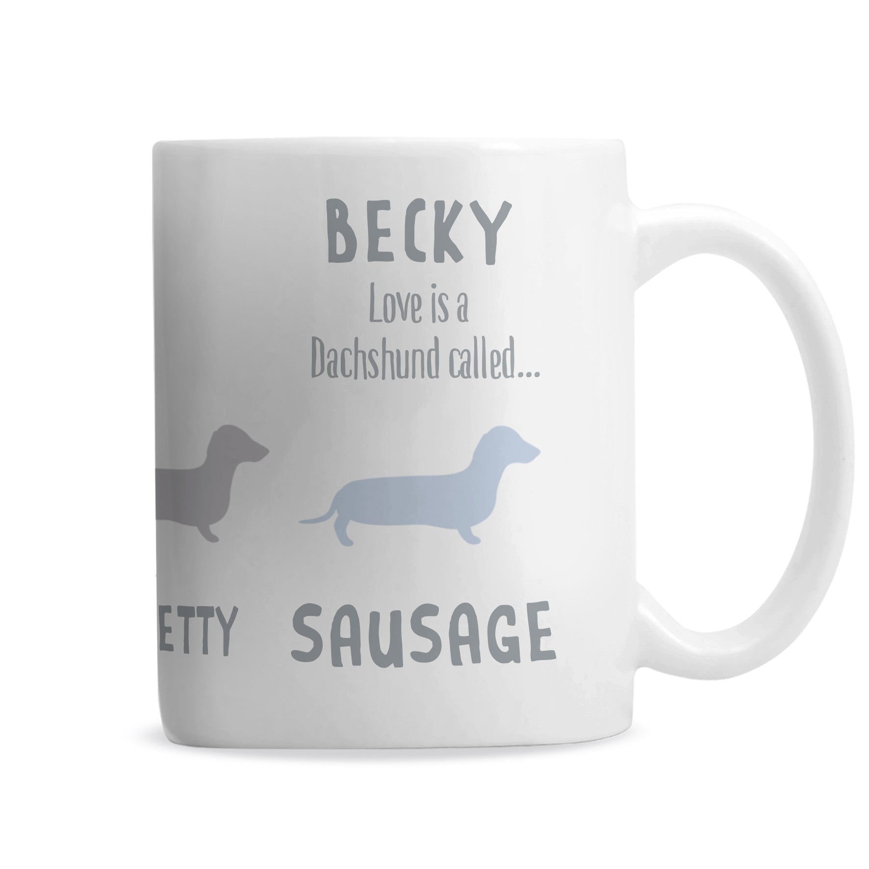Personalised Dachshund Dog Breed Mug - MK&JD Gifts