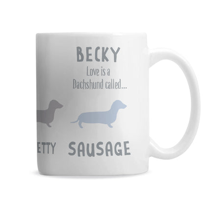 Personalised Dachshund Dog Breed Mug - MK&JD Gifts