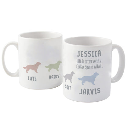 Personalised Cocker Spaniel Dog Breed Mug - MK&JD Gifts