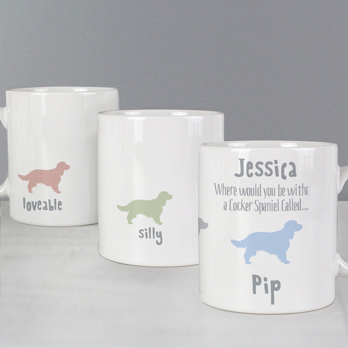 Personalised Cocker Spaniel Dog Breed Mug - MK&JD Gifts