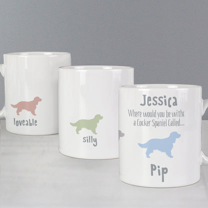Personalised Cocker Spaniel Dog Breed Mug - MK&JD Gifts