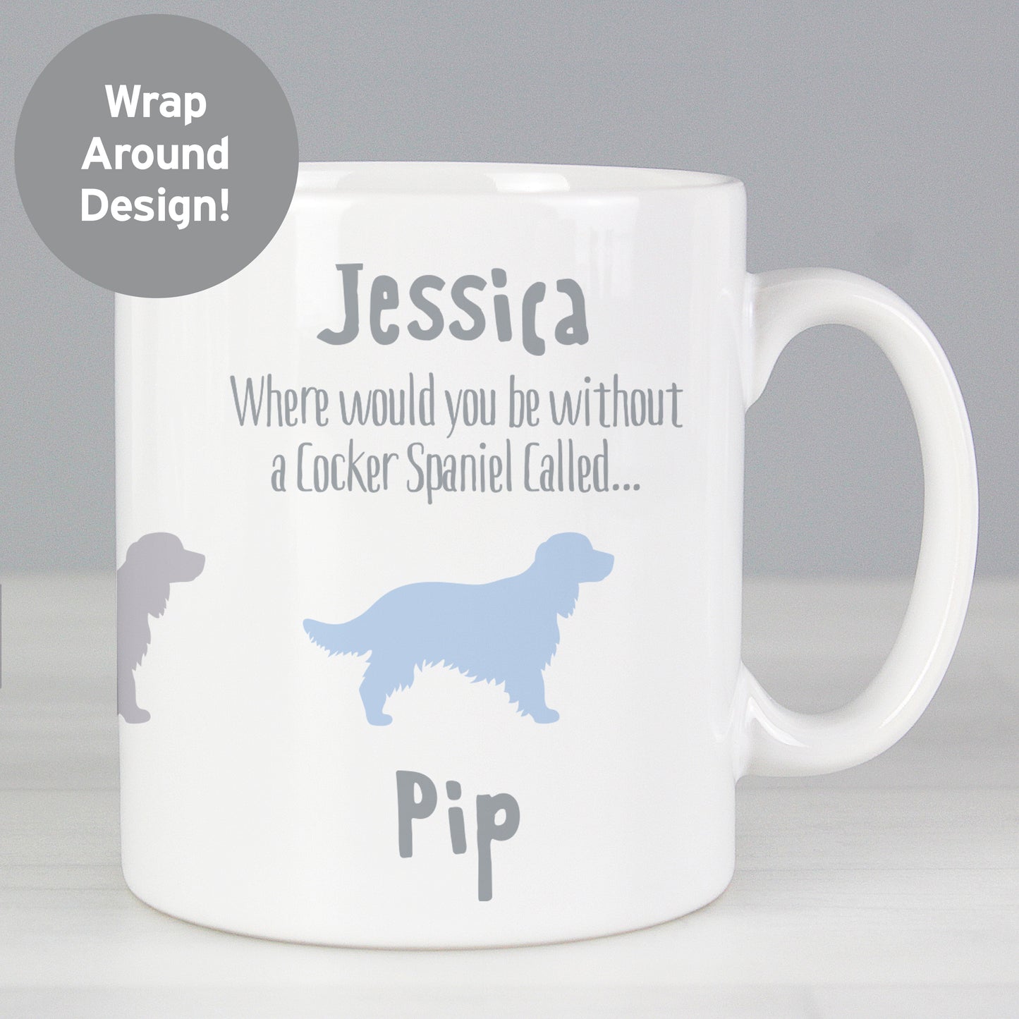 Personalised Cocker Spaniel Dog Breed Mug - MK&JD Gifts