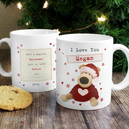 Personalised Boofle Christmas Love Mug - MK&JD Gifts