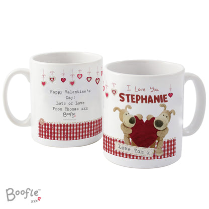 Personalised Boofle Shared Heart Mug - MK&JD Gifts