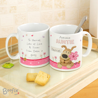 Personalised Boofle Flowers Mug - MK&JD Gifts