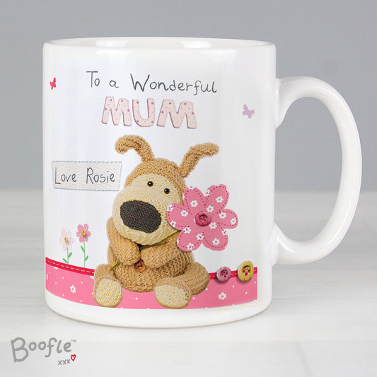 Personalised Boofle Flowers Mug - MK&JD Gifts