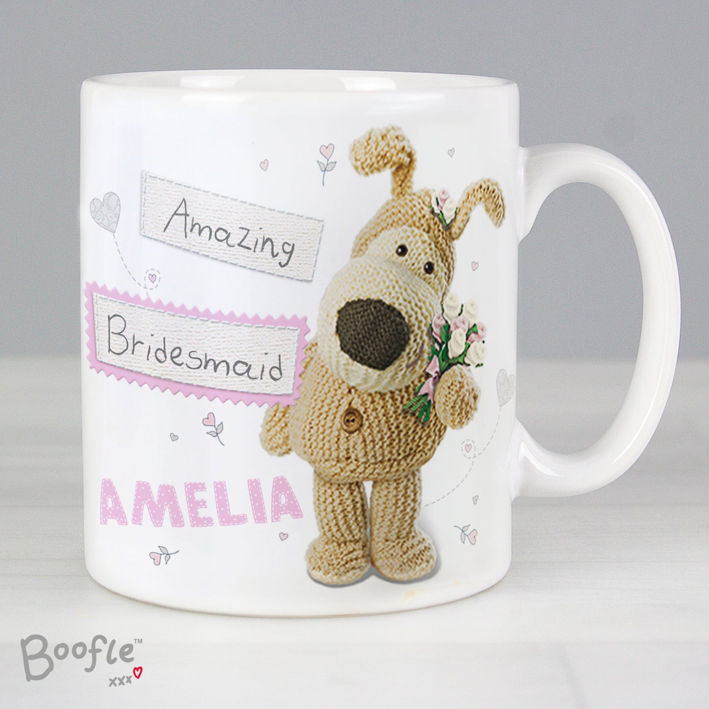 Personalised Boofle Female Wedding Mug - MK&JD Gifts