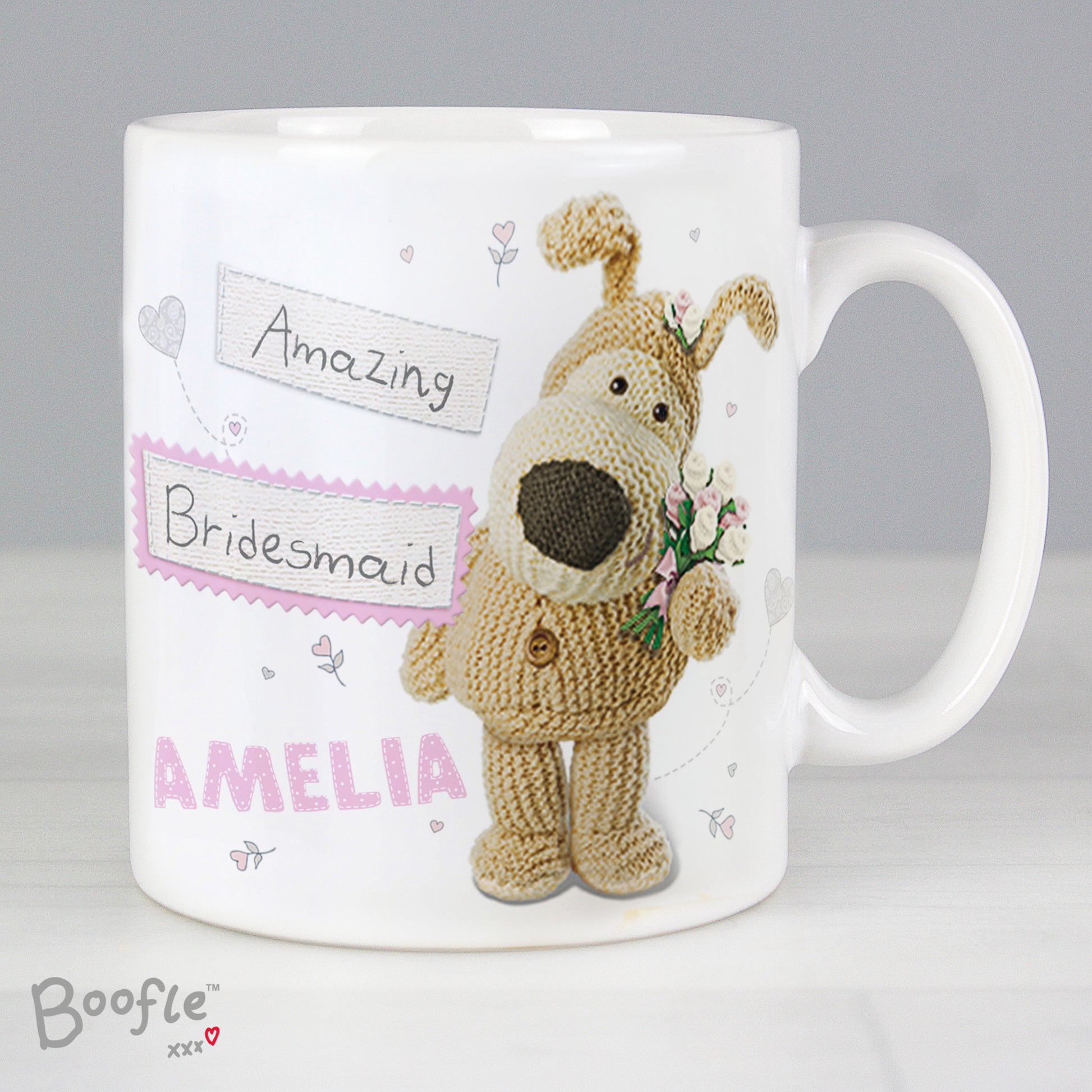 Personalised Boofle Female Wedding Mug - MK&JD Gifts