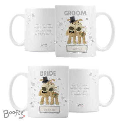 Personalised Boofle Wedding Couple Mug Set - MK&JD Gifts