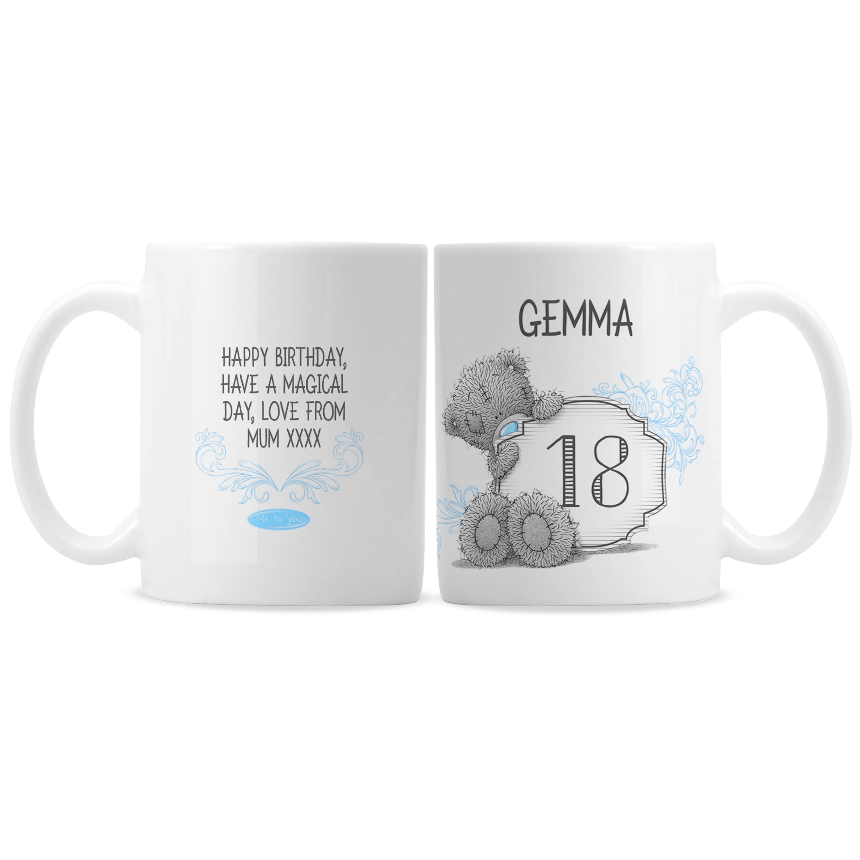 Personalised Me to You Birthday Big Age Mug - MK&JD Gifts