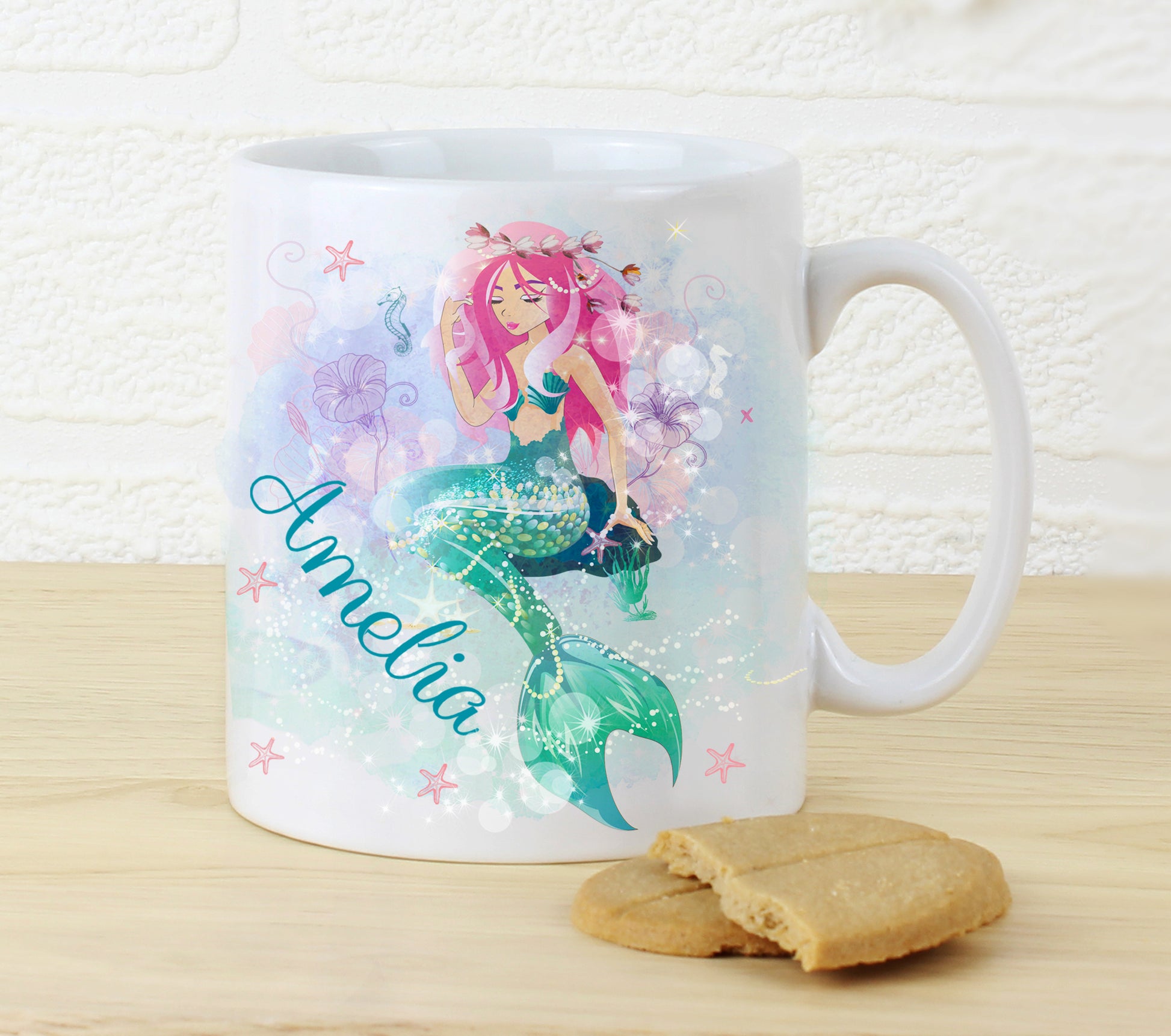 Personalised Mermaid Mug - MK&JD Gifts