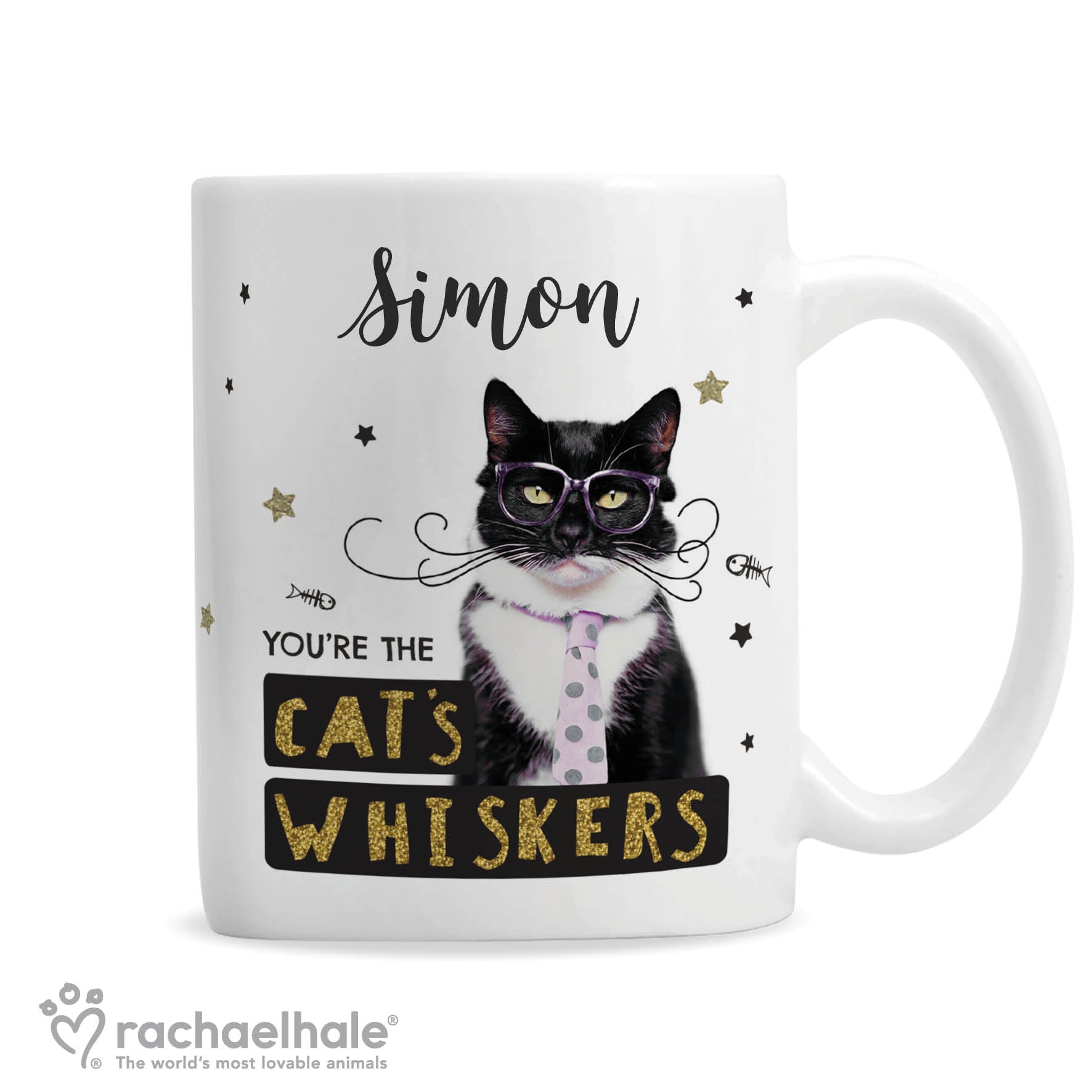 Personalised Rachael Hale 'You're the Cat's Whiskers' Mug - MK&JD Gifts
