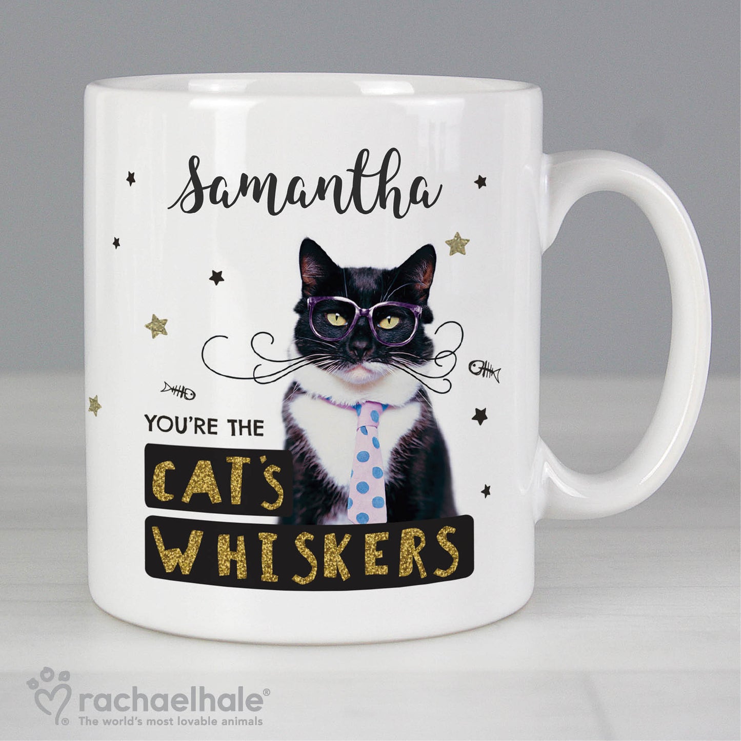 Personalised Rachael Hale 'You're the Cat's Whiskers' Mug - MK&JD Gifts