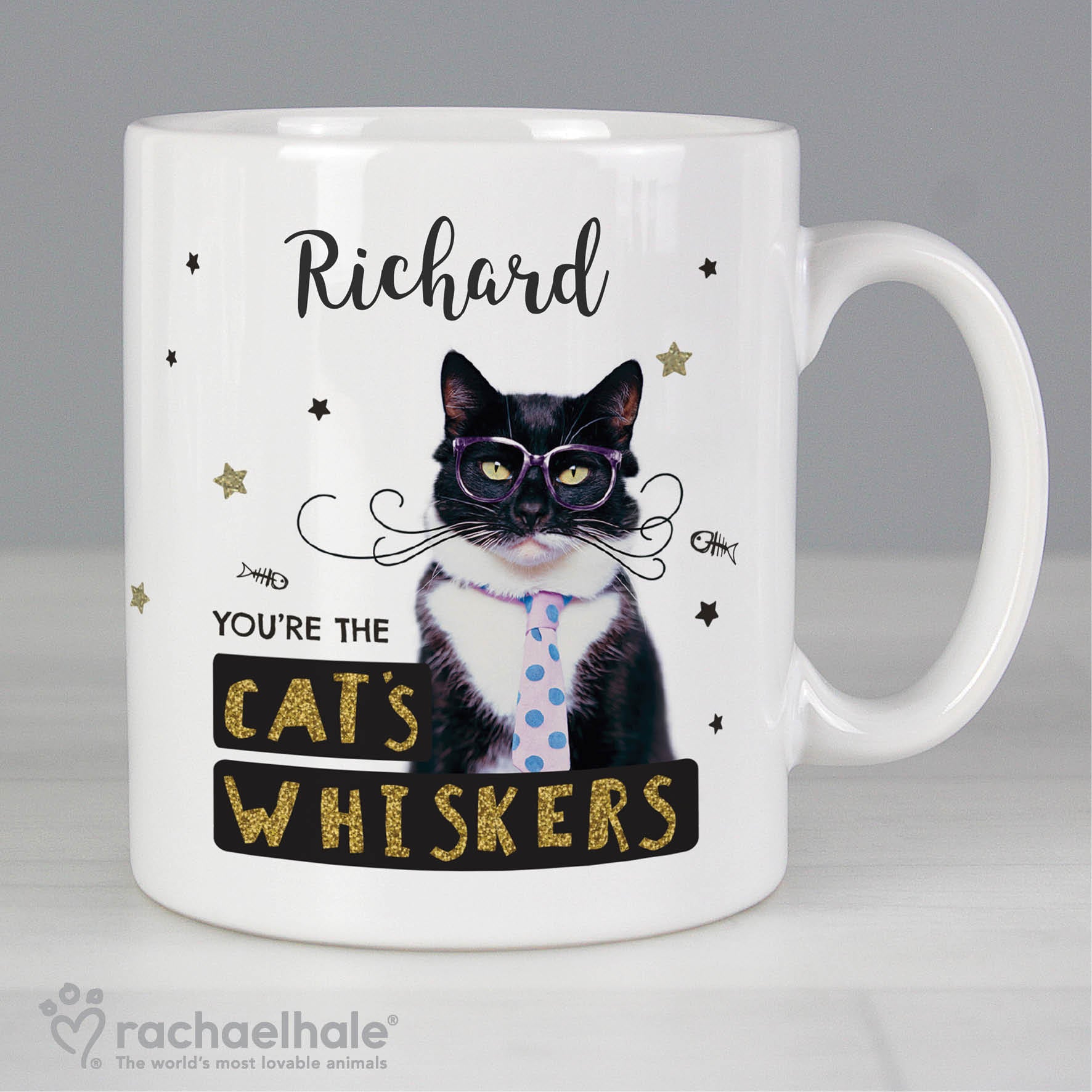 Personalised Rachael Hale 'You're the Cat's Whiskers' Mug - MK&JD Gifts