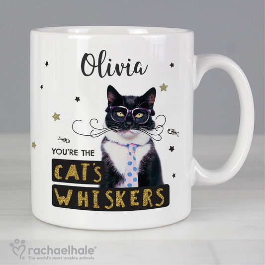 Personalised Rachael Hale 'You're the Cat's Whiskers' Mug - MK&JD Gifts