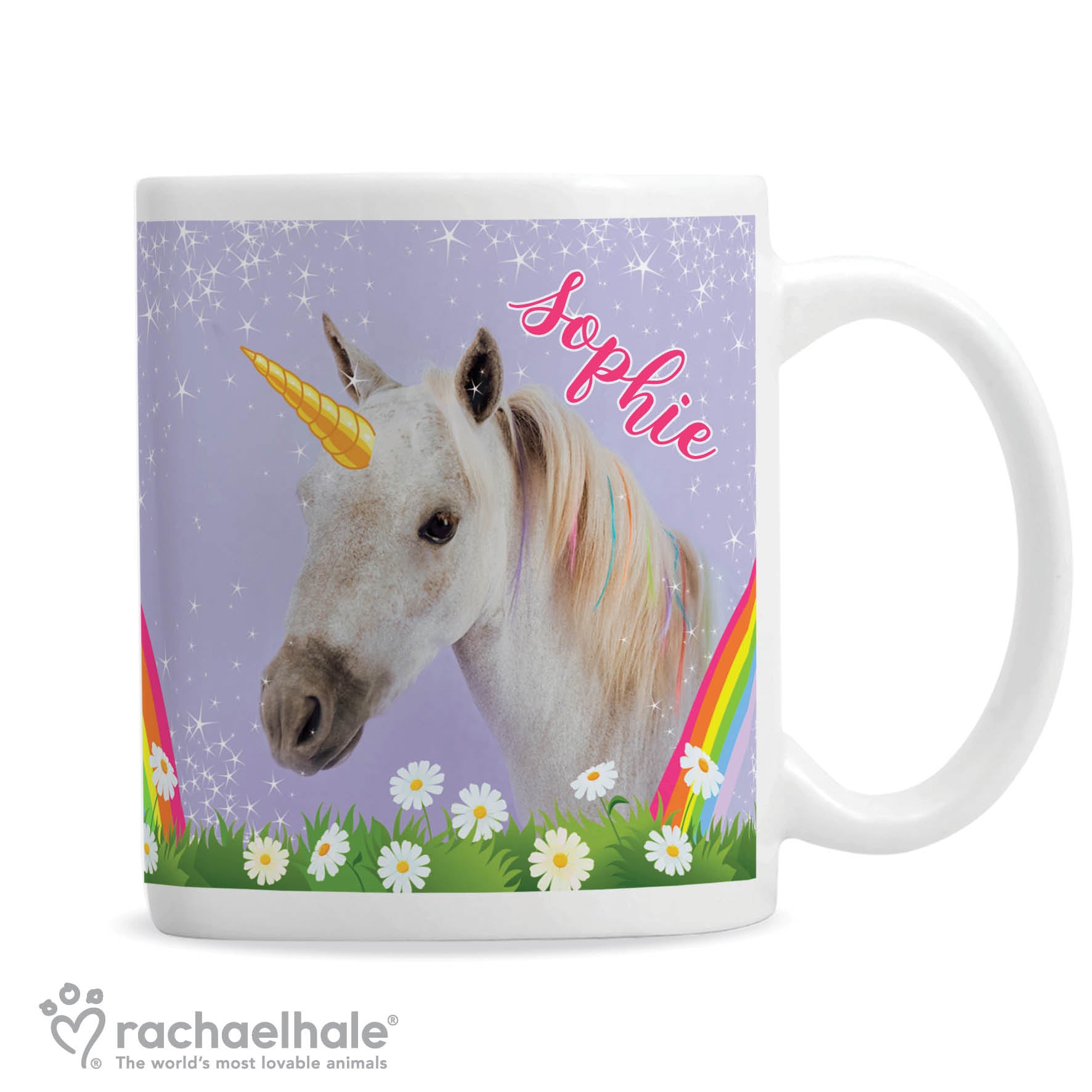 Personalised Rachael Hale Unicorn Mug - MK&JD Gifts