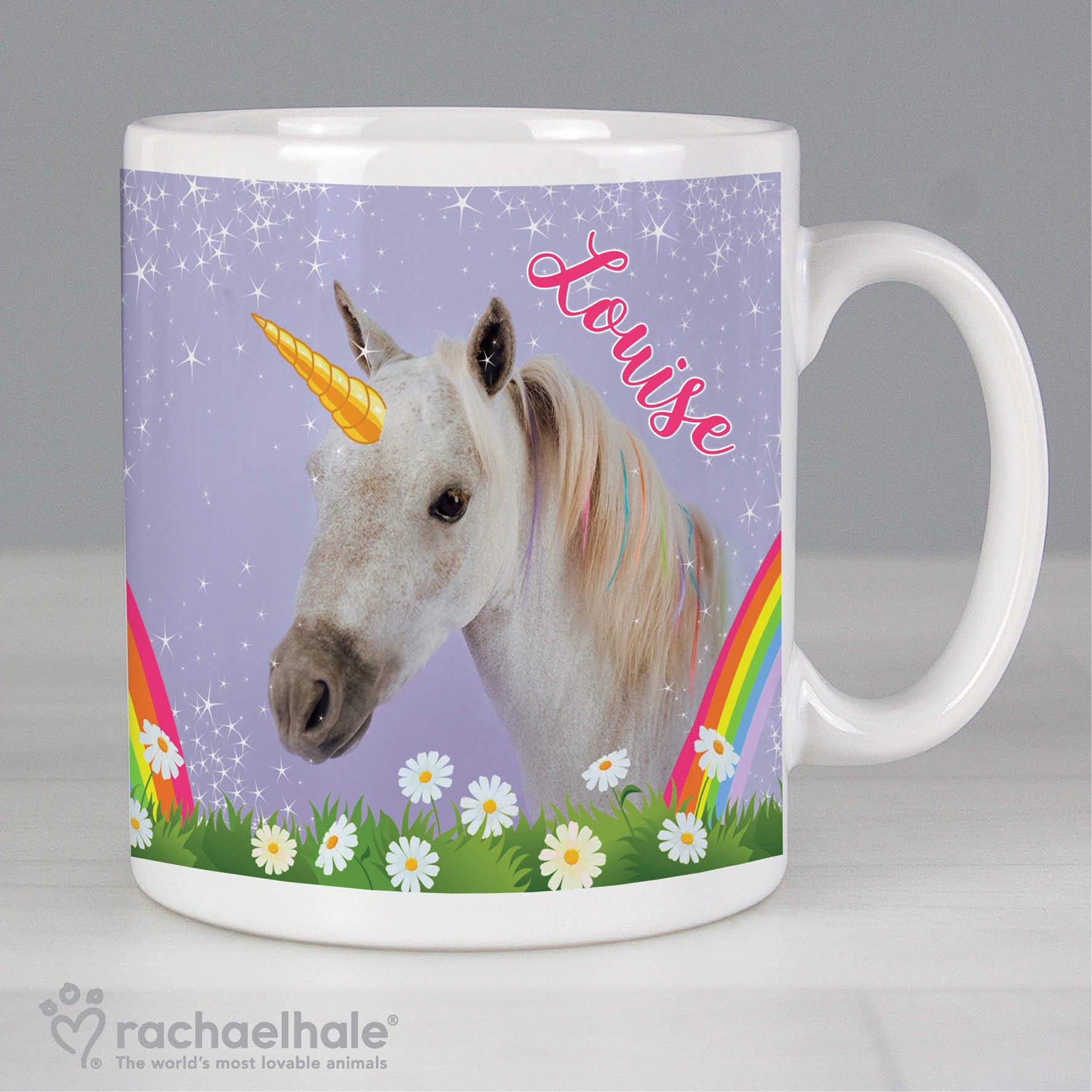 Personalised Rachael Hale Unicorn Mug - MK&JD Gifts