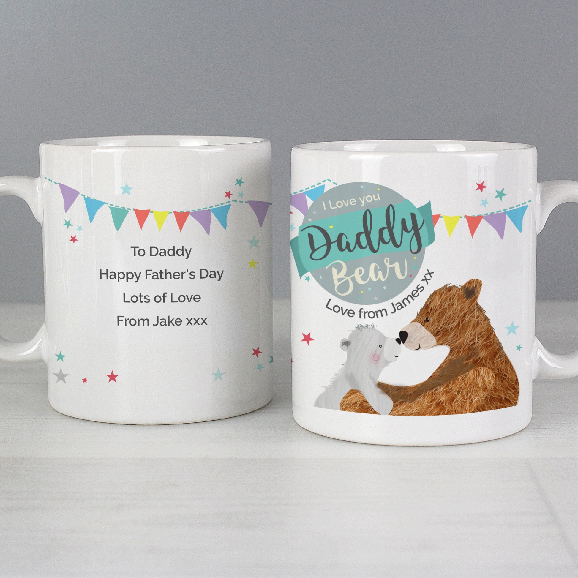 Personalised Daddy Bear Mug - MK&JD Gifts