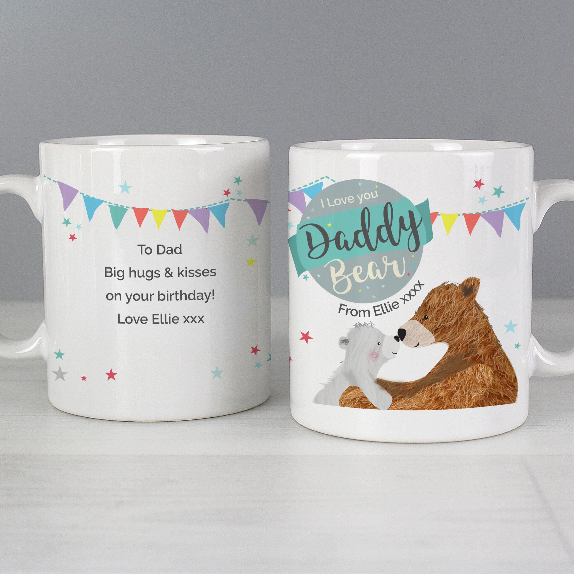 Personalised Daddy Bear Mug - MK&JD Gifts