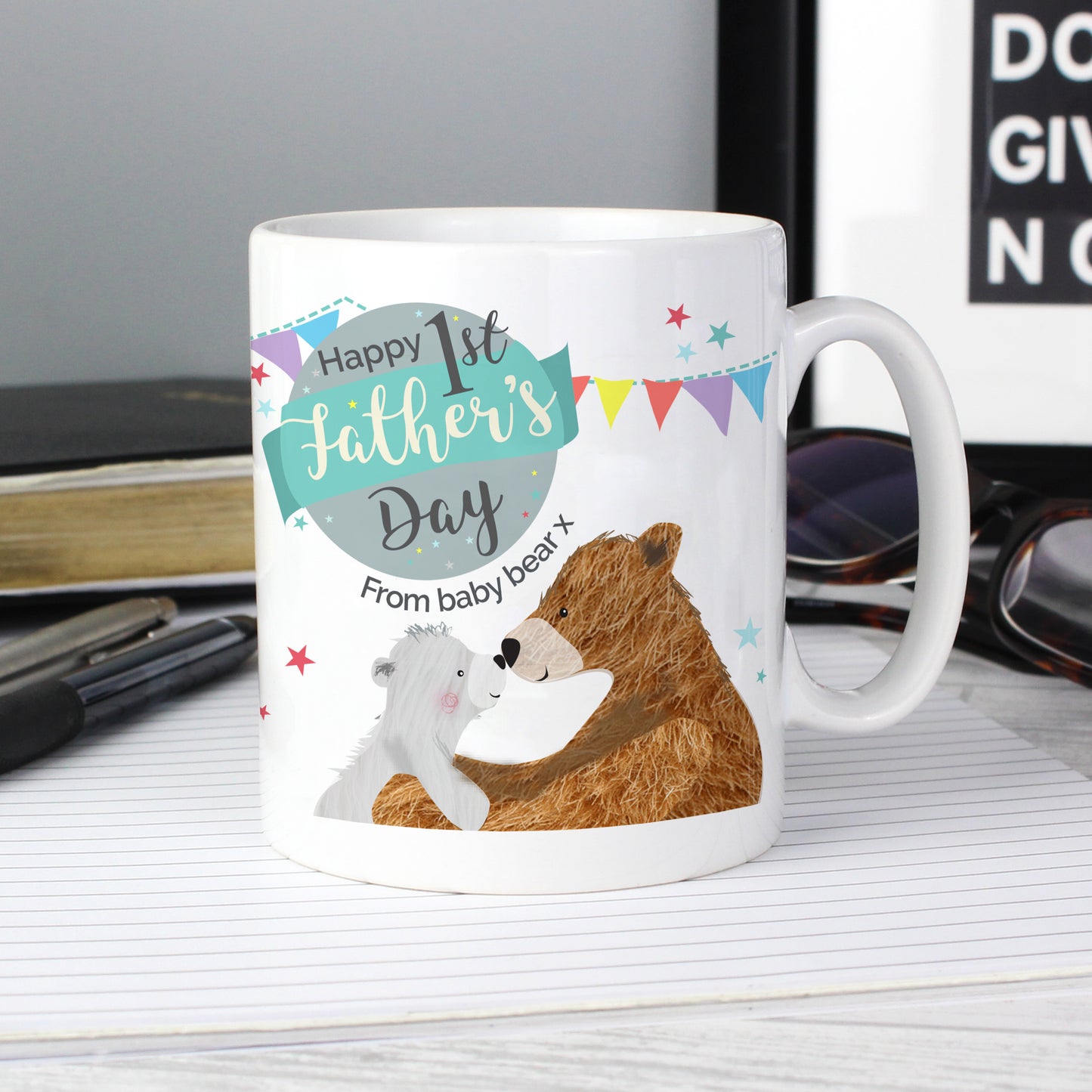 Personalised 1st Father's Day Daddy Bear Mug - MK&JD Gifts