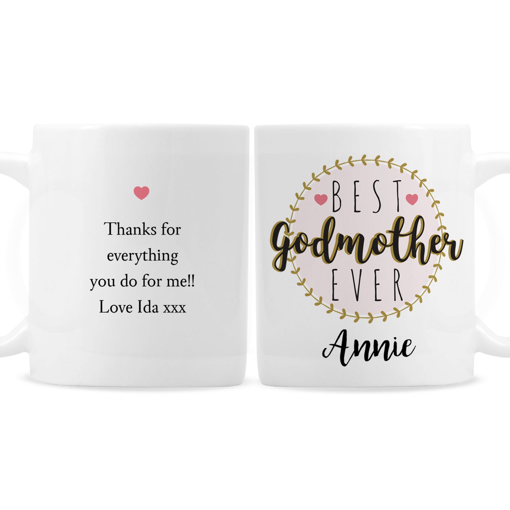 Personalised 'Best Godmother' Mug - MK&JD Gifts