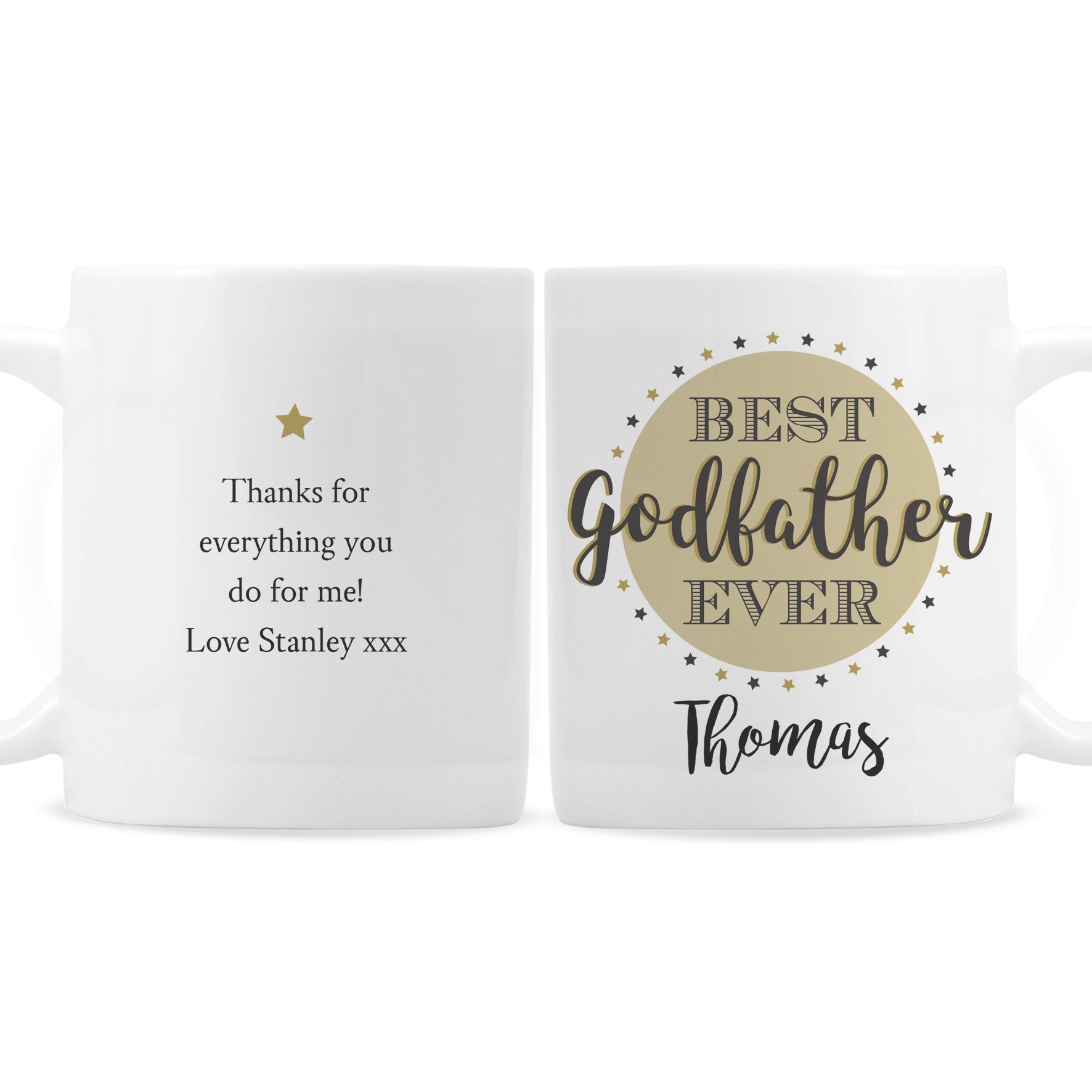 Personalised Best Godfather Mug - MK&JD Gifts