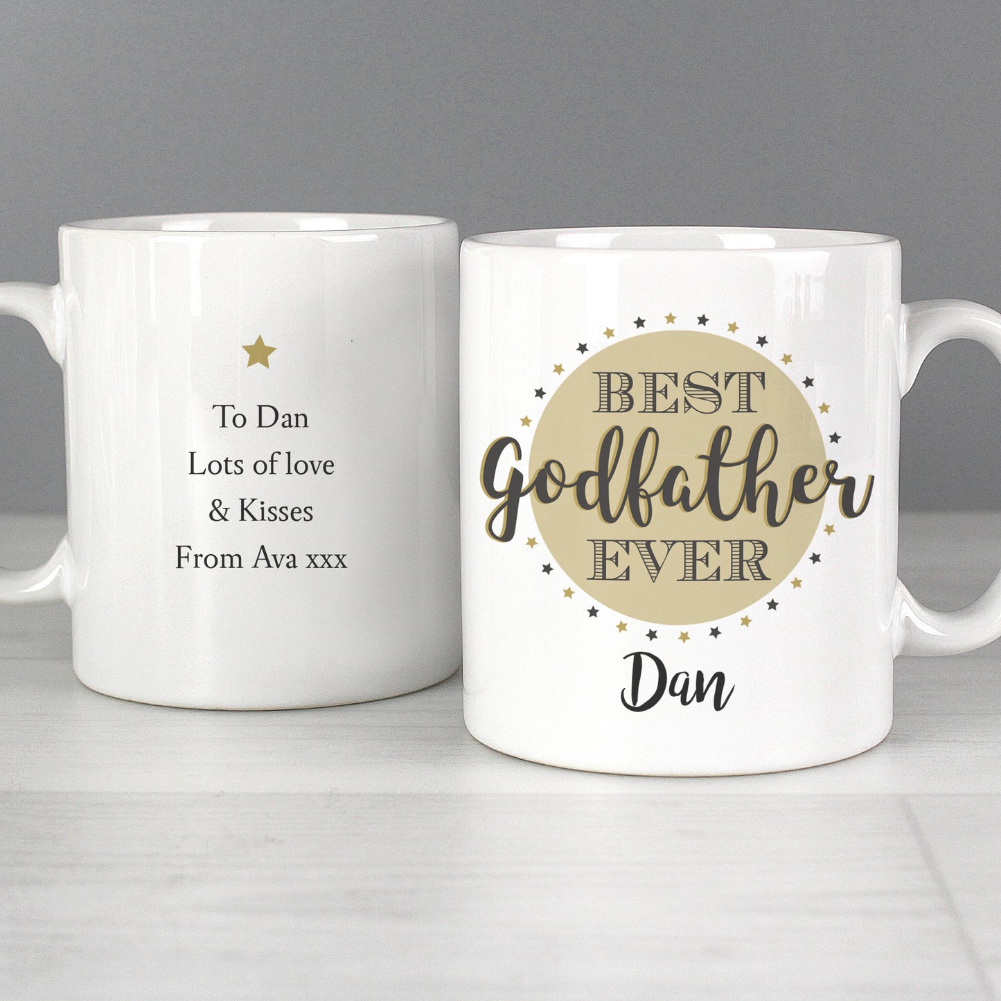 Personalised Best Godfather Mug - MK&JD Gifts