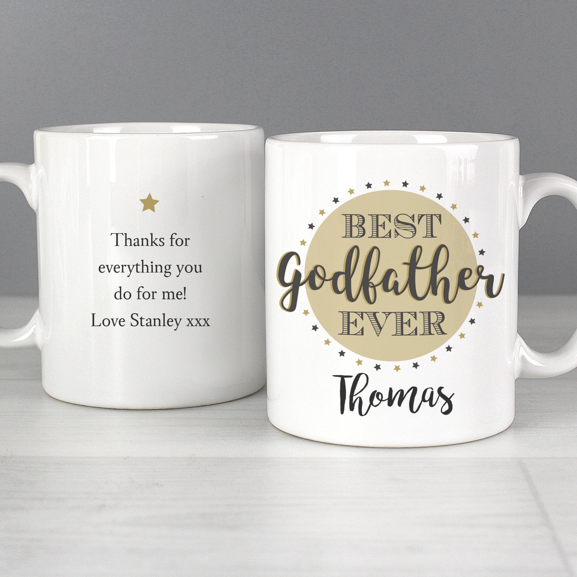 Personalised Best Godfather Mug - MK&JD Gifts