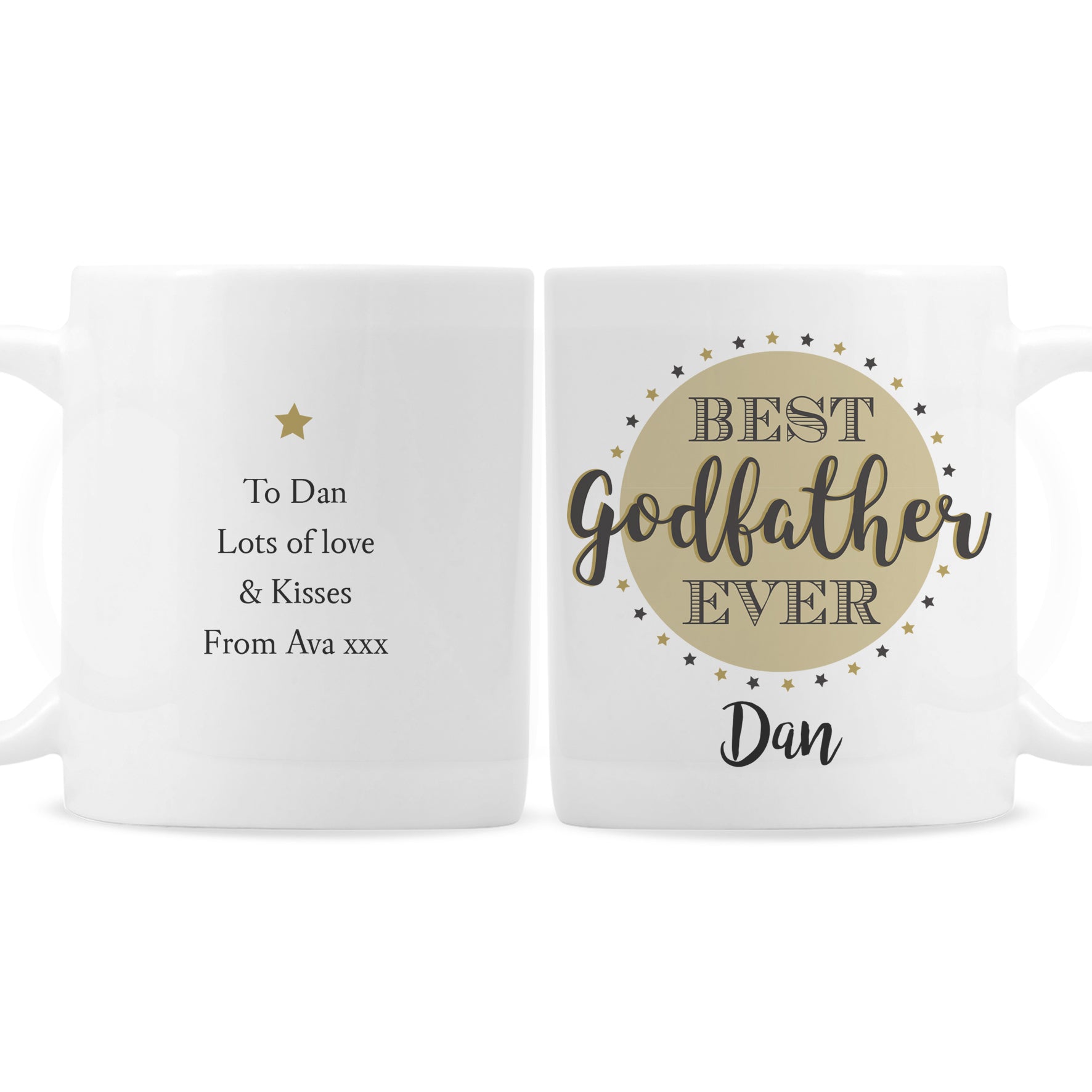 Personalised Best Godfather Mug - MK&JD Gifts