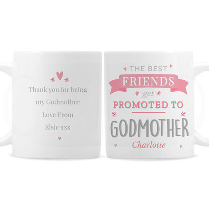 Personalised Pink Promoted To Mug - MK&JD Gifts