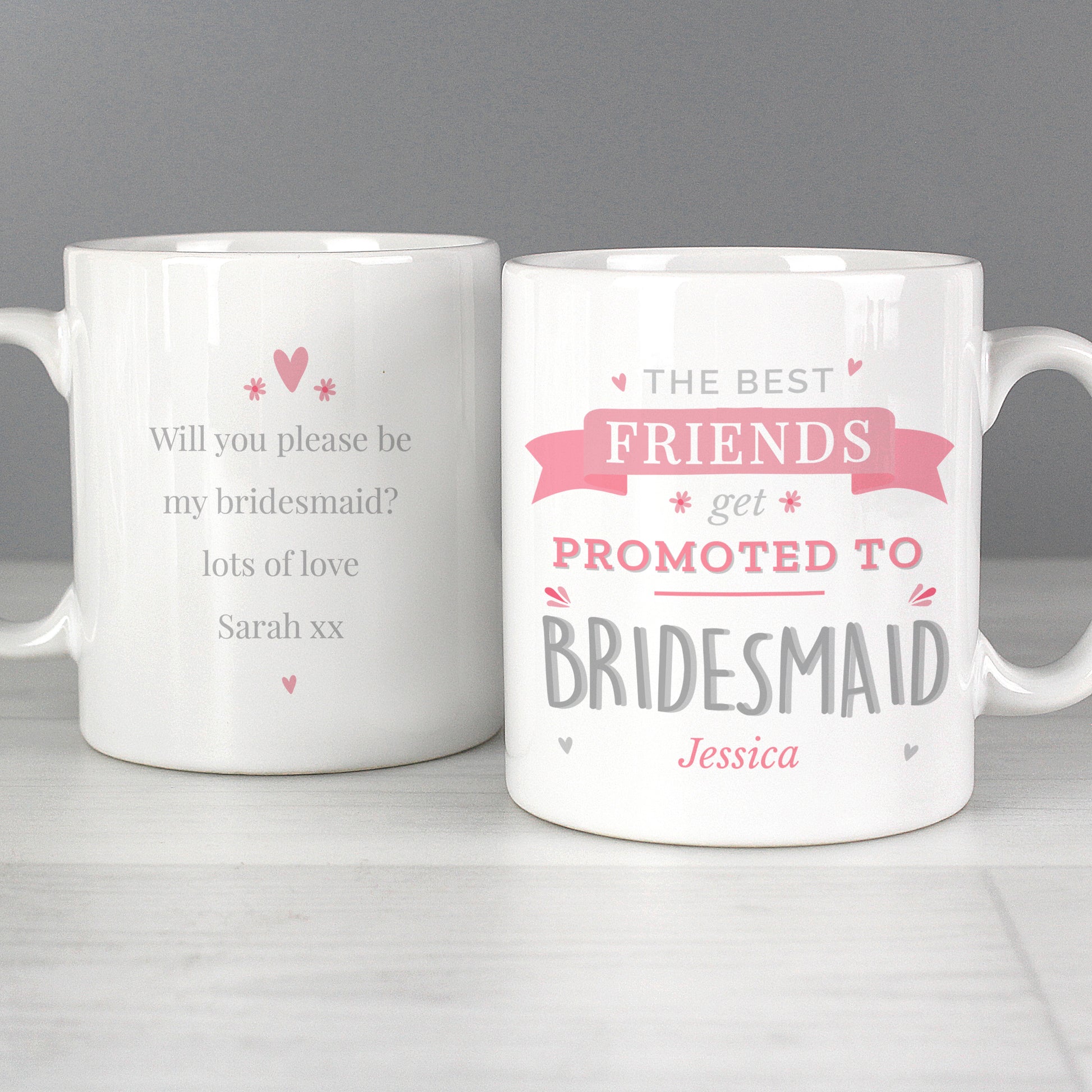 Personalised Pink Promoted To Mug - MK&JD Gifts